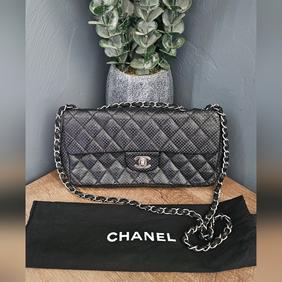 CHANEL Handbags - CHANEL East West Lambskin Quilted Bag